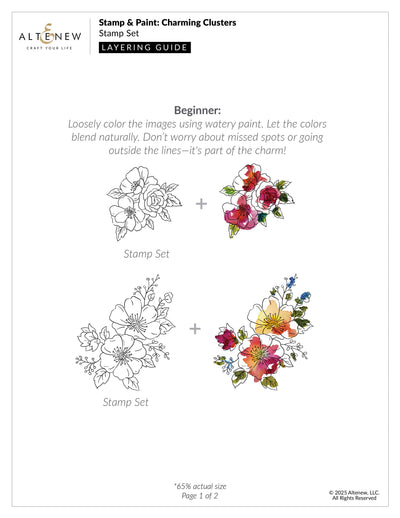 Stamp & Die Bundle Stamp & Paint: Charming Clusters