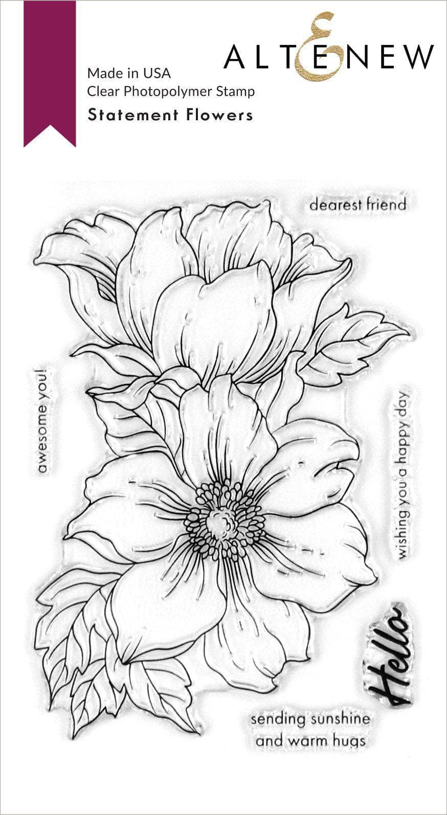 Stamp & Die Bundle Statement Flowers