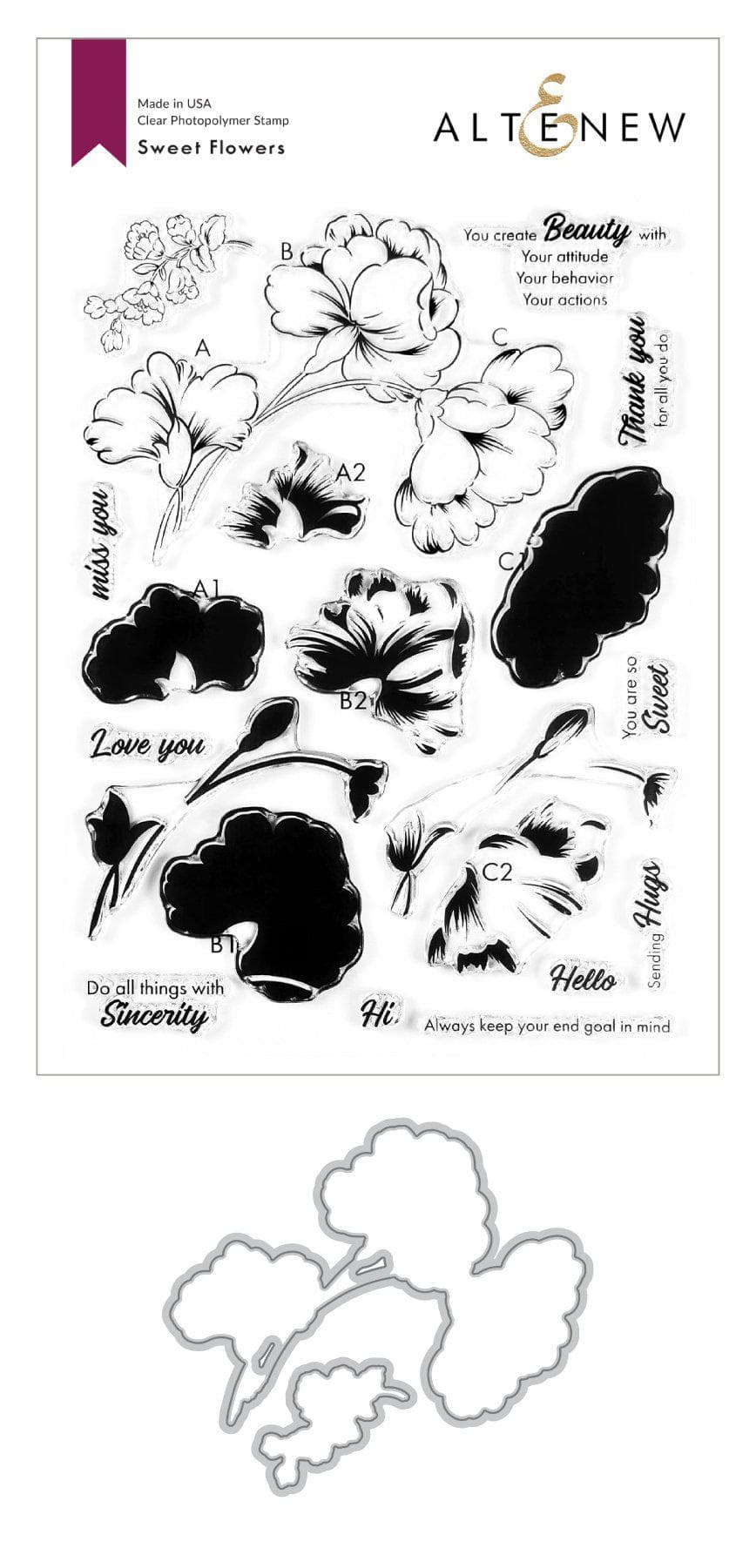 Stamp & Die Bundle Sweet Flowers