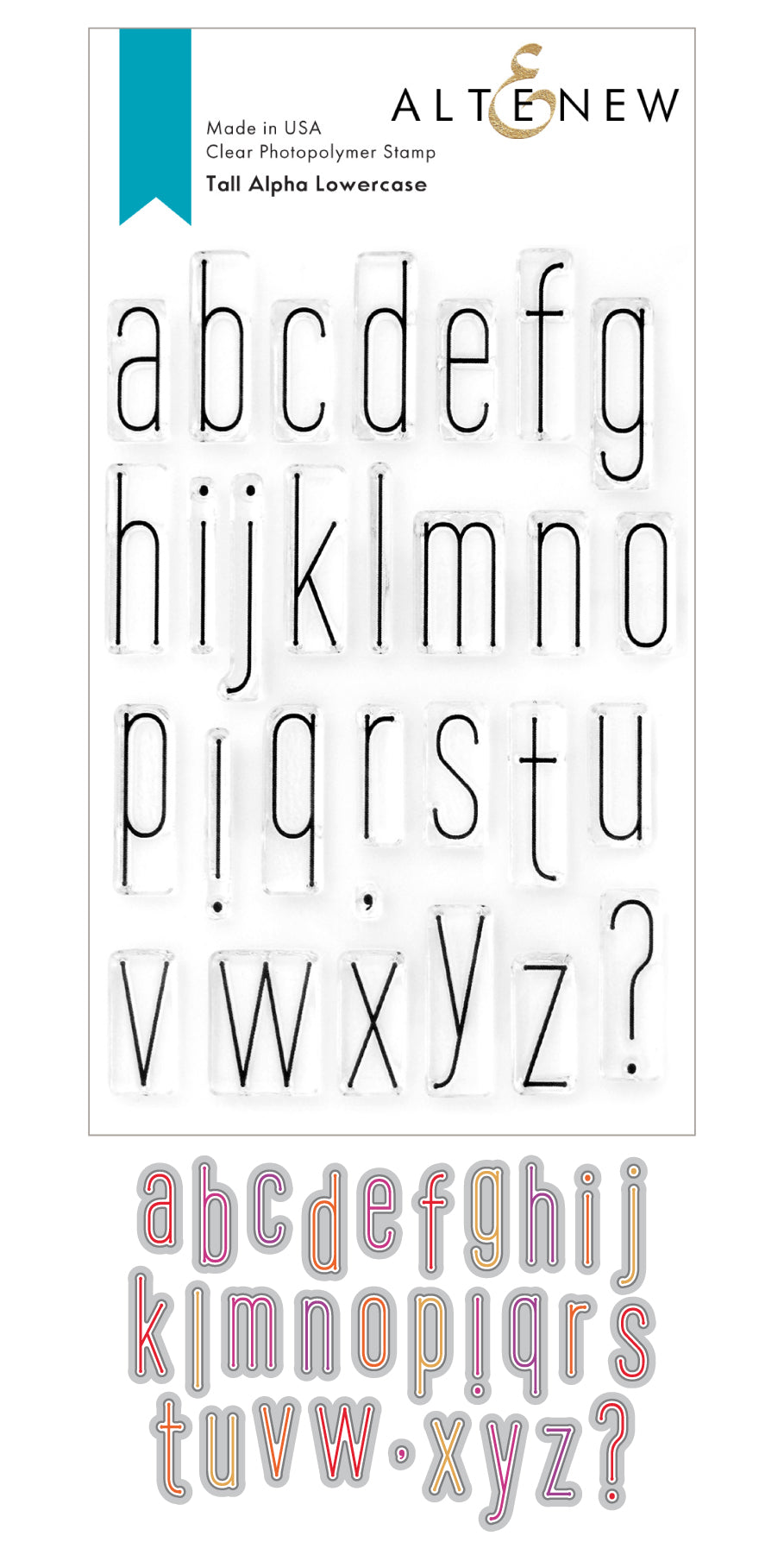 Stamp & Die Bundle Tall Alpha Lowercase