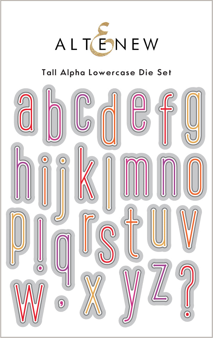 Stamp & Die Bundle Tall Alpha Lowercase