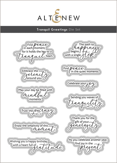 Stamp & Die Bundle Tranquil Greetings