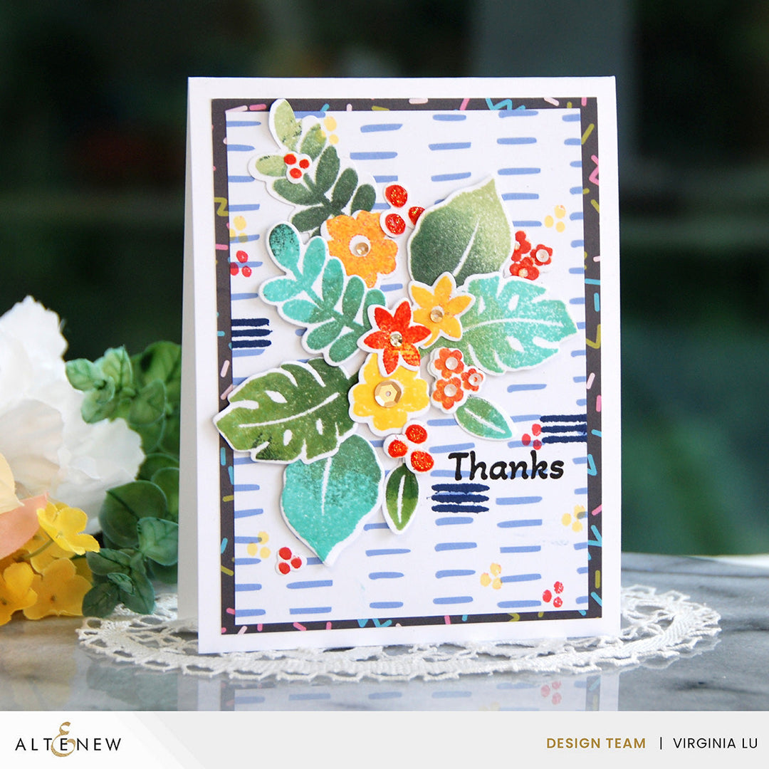 Stamp & Die Bundle Tropical Blooms