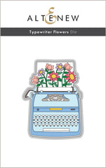 Stamp & Die Bundle Typewriter Flowers