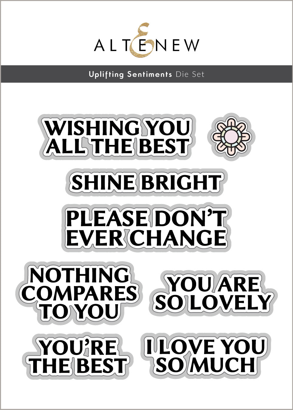 Stamp & Die Bundle Uplifting Sentiments