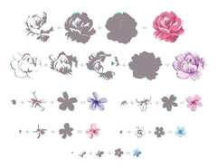 Stamp & Die Bundle Vintage Flowers