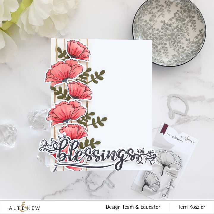 Stamp & Die Bundle Wavy Blooms