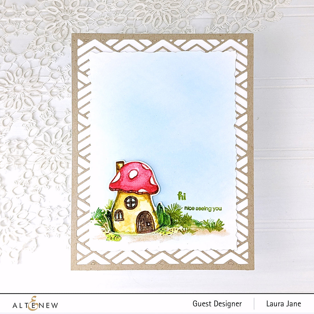 Stamp & Die Bundle Whimsical Mushroom House