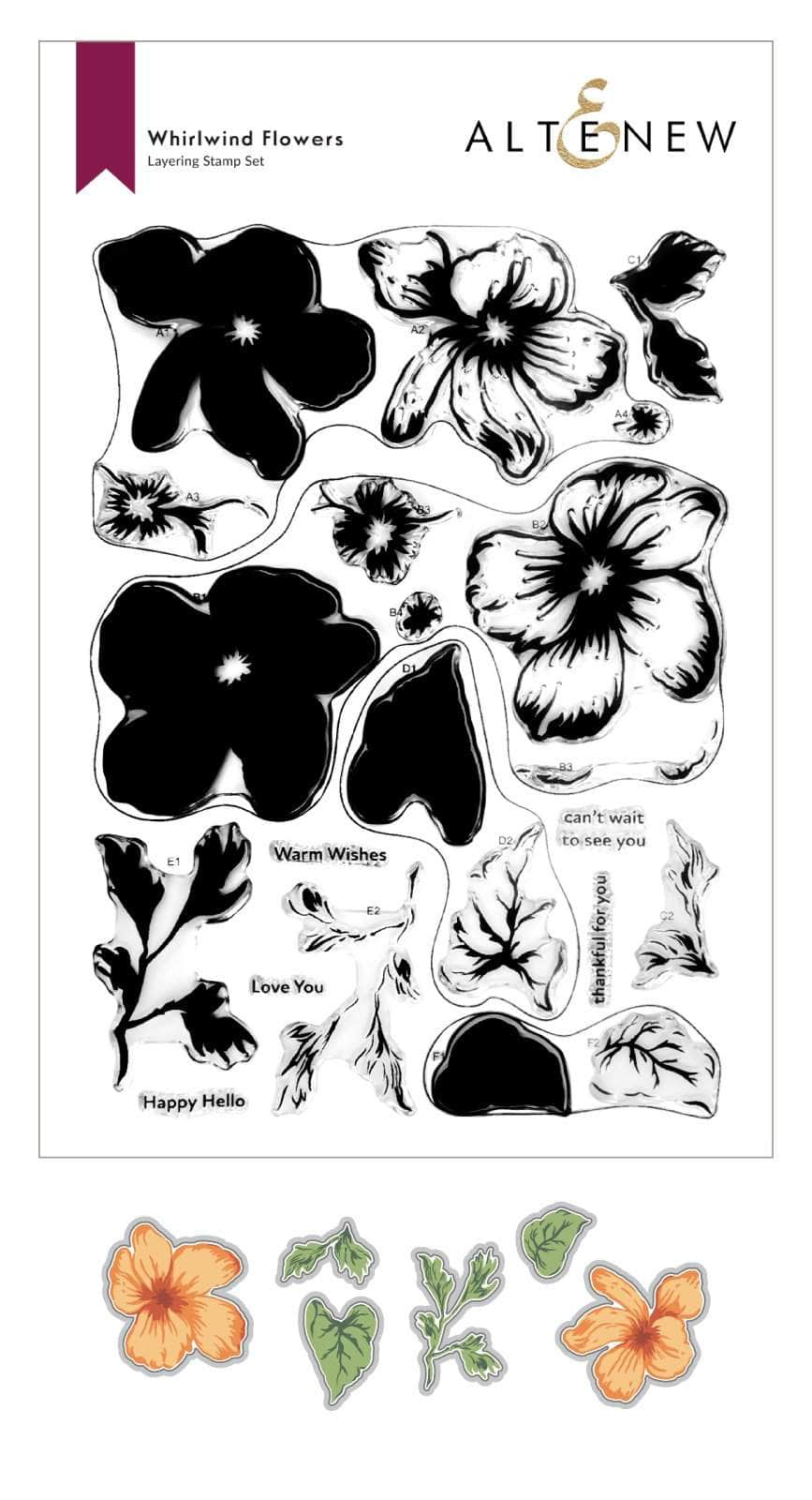 Stamp & Die Bundle Whirlwind Flowers