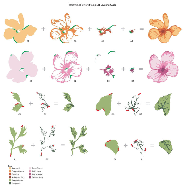 Stamp & Die Bundle Whirlwind Flowers