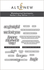 Stamp & Die Bundle Wholehearted Sentiments: Mother’s Day Edition