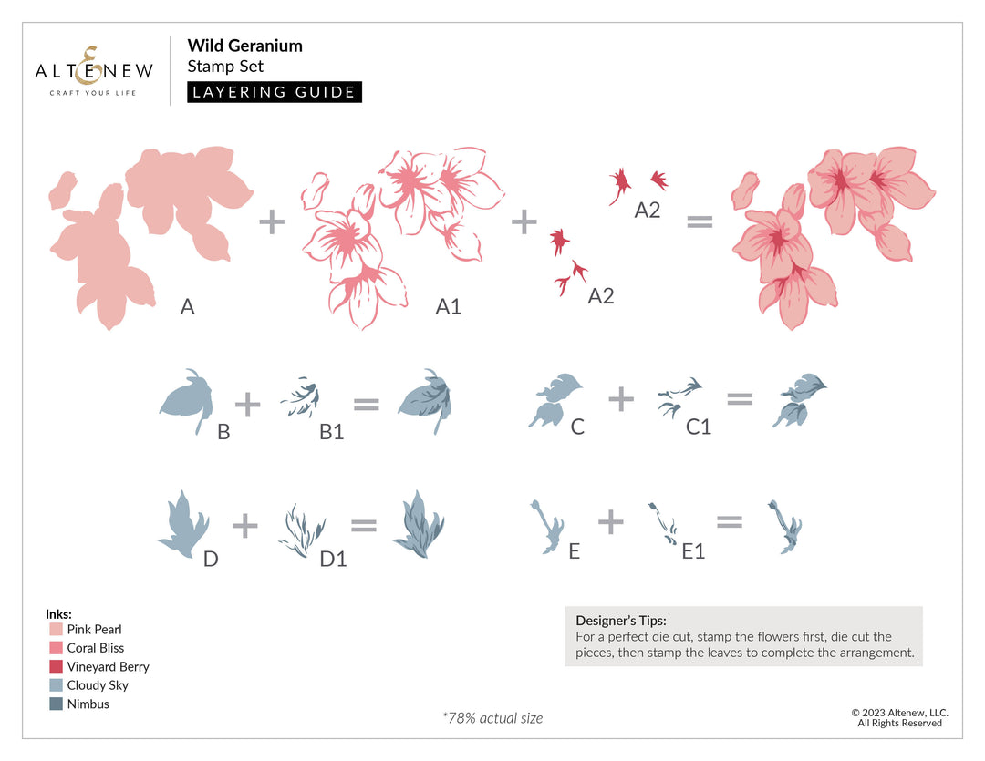 Stamp & Die Bundle Wild Geranium
