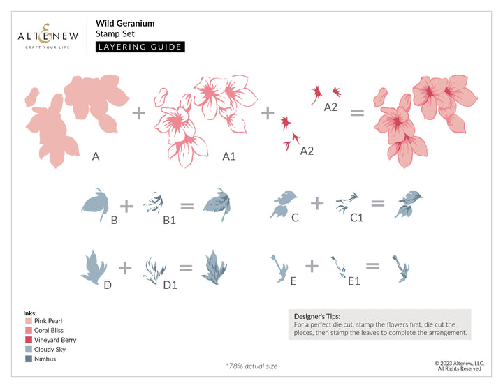 Stamp & Die Bundle Wild Geranium