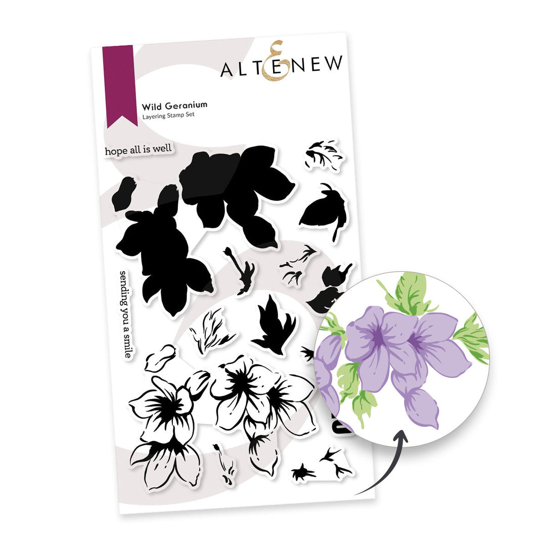 Stamp & Die Bundle Wild Geranium