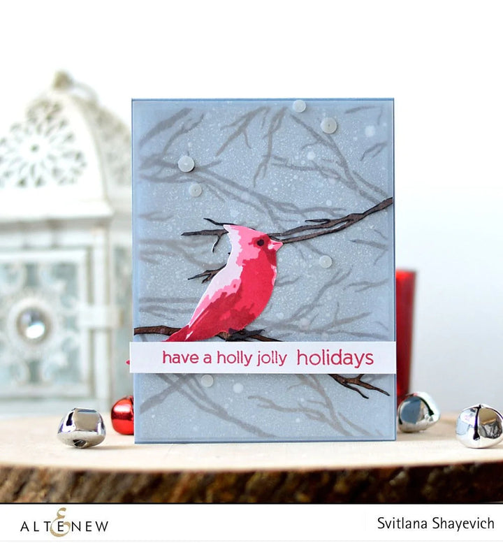 Stamp & Die Bundle Winter Cardinal