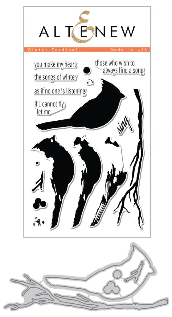 Stamp & Die Bundle Winter Cardinal