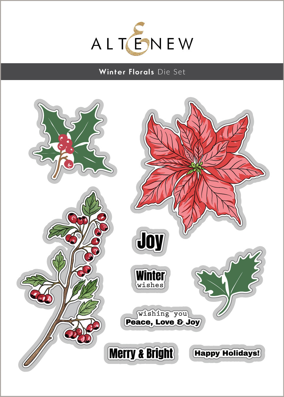 Stamp & Die Bundle Winter Florals