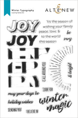 Stamp & Die Bundle Winter Typography