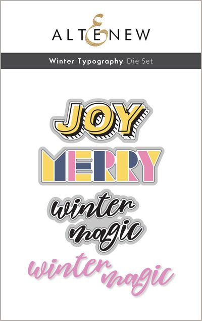 Stamp & Die Bundle Winter Typography