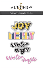 Stamp & Die Bundle Winter Typography
