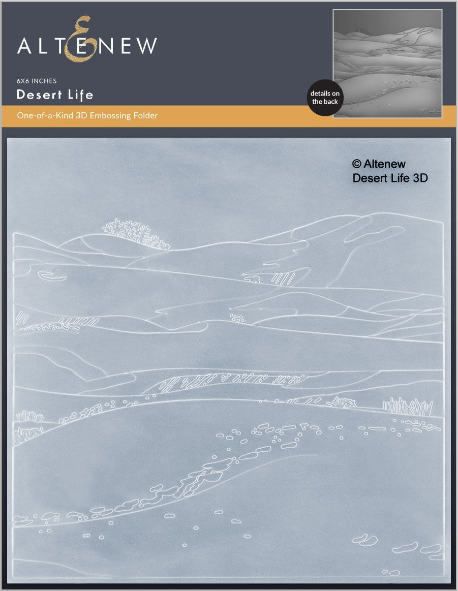 Stamp & Die & Embossing Folder Bundle Desert Life