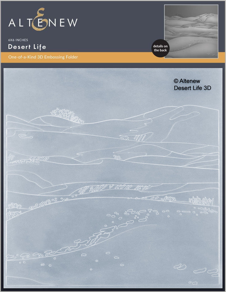 Stamp & Die & Embossing Folder Bundle Desert Life