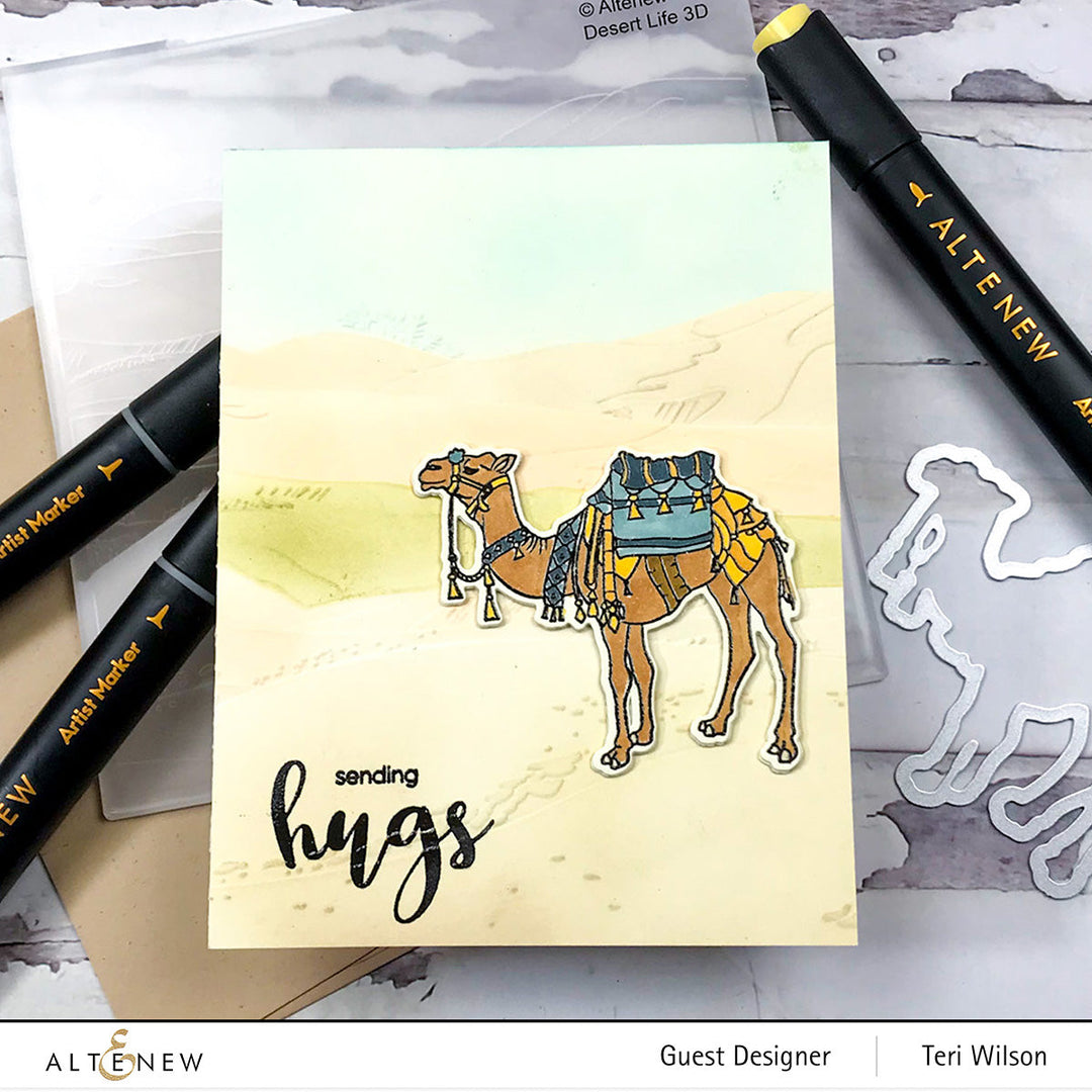 Stamp & Die & Embossing Folder Bundle Desert Life