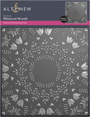 Stamp & Die & Embossing Folder Bundle Whimsical Wreath