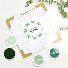 Stamp & Die & Embossing Folder Bundle Whimsical Wreath