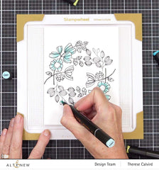 Stamp & Die & Embossing Folder Bundle Whimsical Wreath