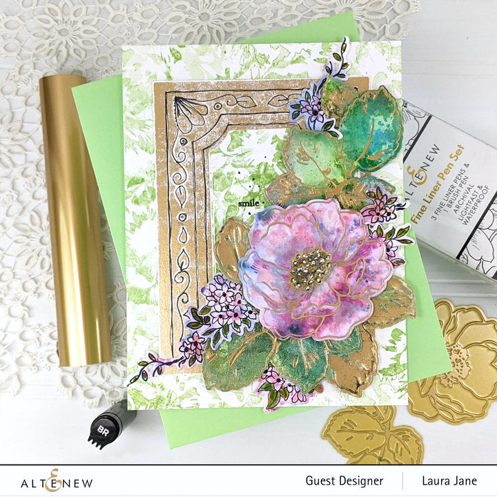 Stamp & Die & Hot Foil Plate Bundle Build-A-Flower: Wild Rose Complete Bundle