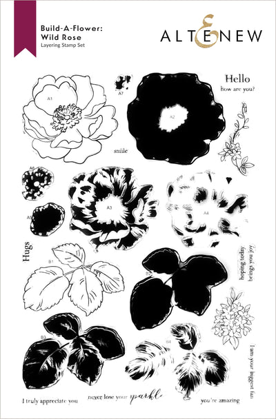 Stamp & Die & Hot Foil Plate Bundle Build-A-Flower: Wild Rose Complete Bundle