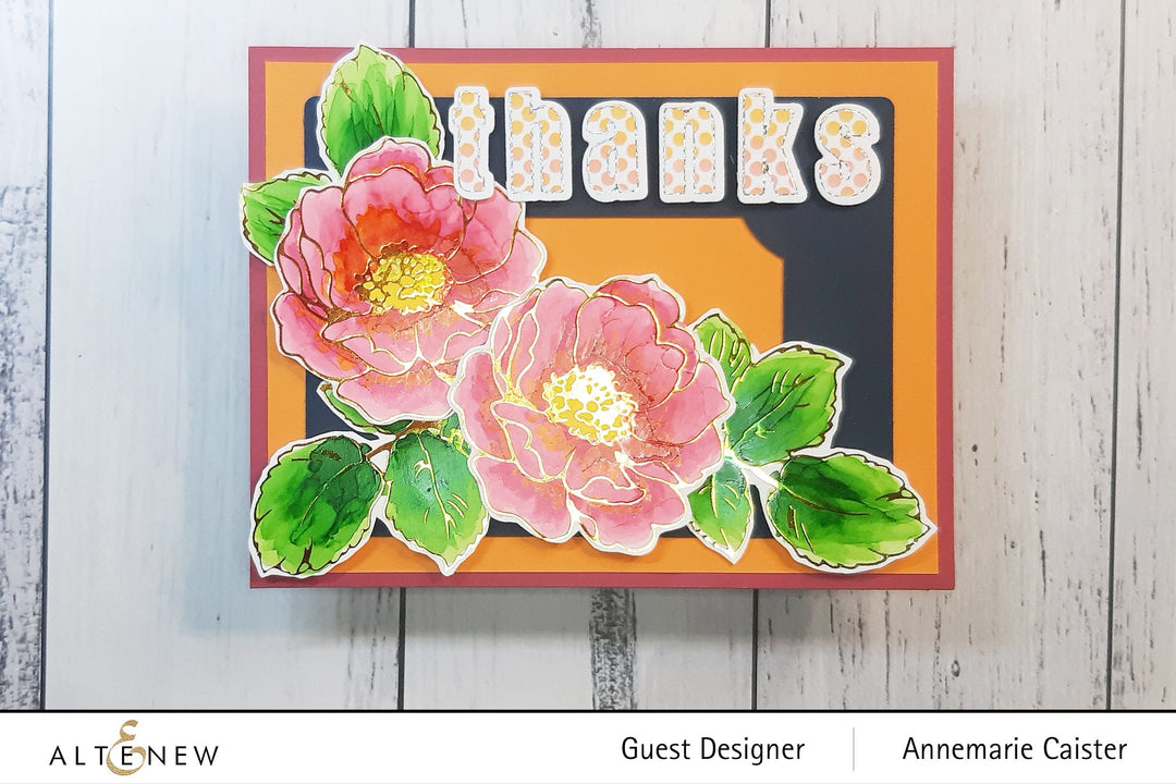 Stamp & Die & Hot Foil Plate Bundle Build-A-Flower: Wild Rose Complete Bundle