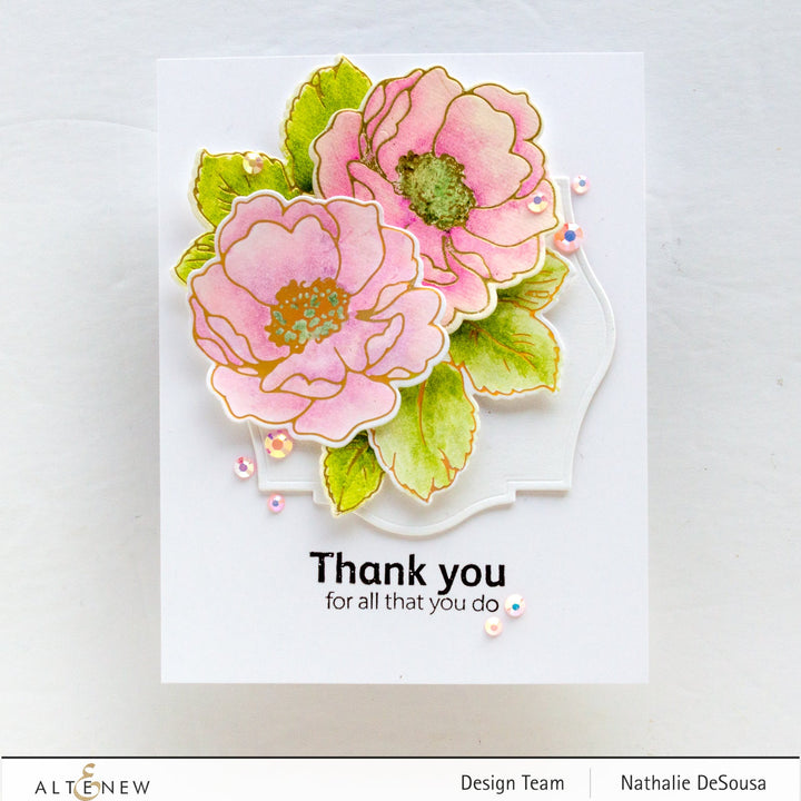 Stamp & Die & Hot Foil Plate Bundle Build-A-Flower: Wild Rose Complete Bundle