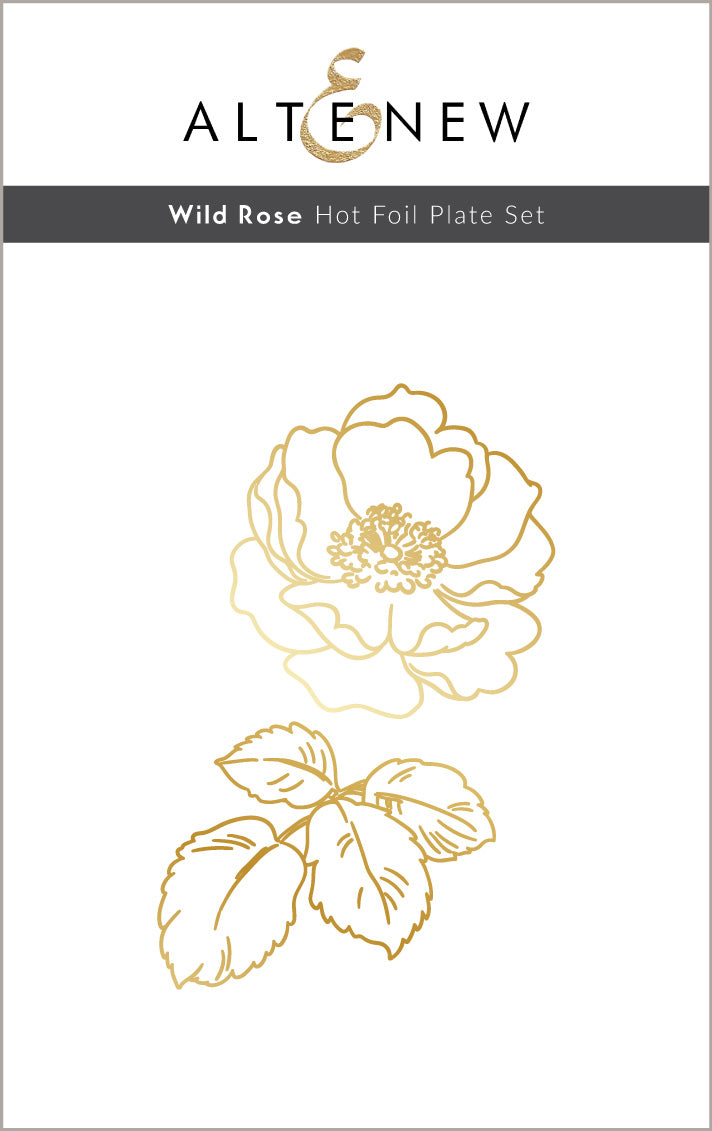Stamp & Die & Hot Foil Plate Bundle Build-A-Flower: Wild Rose Complete Bundle