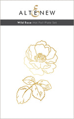 Stamp & Die & Hot Foil Plate Bundle Build-A-Flower: Wild Rose Complete Bundle