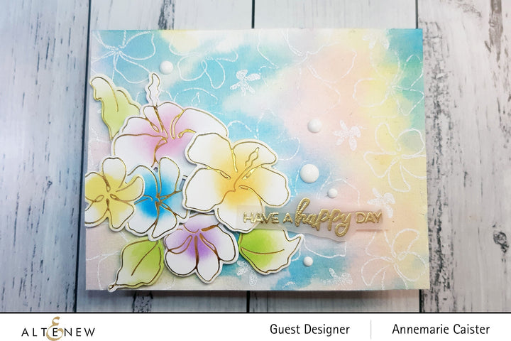 Stamp & Die & Hot Foil Plate Bundle Linear Life: Tropical Garden