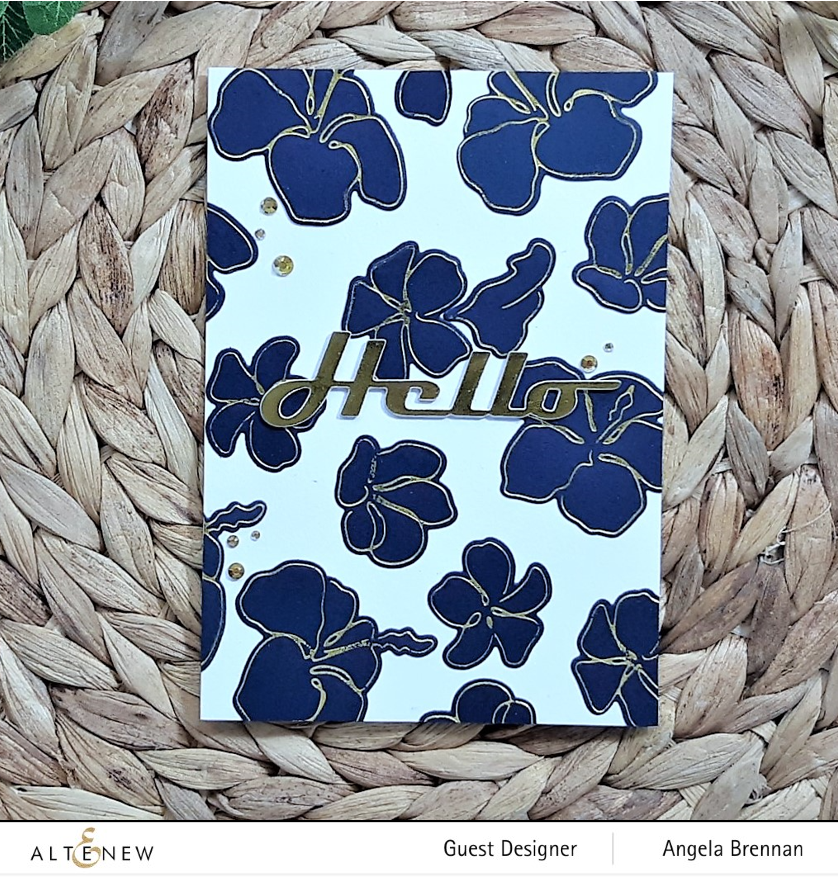 Stamp & Die & Hot Foil Plate Bundle Linear Life: Tropical Garden