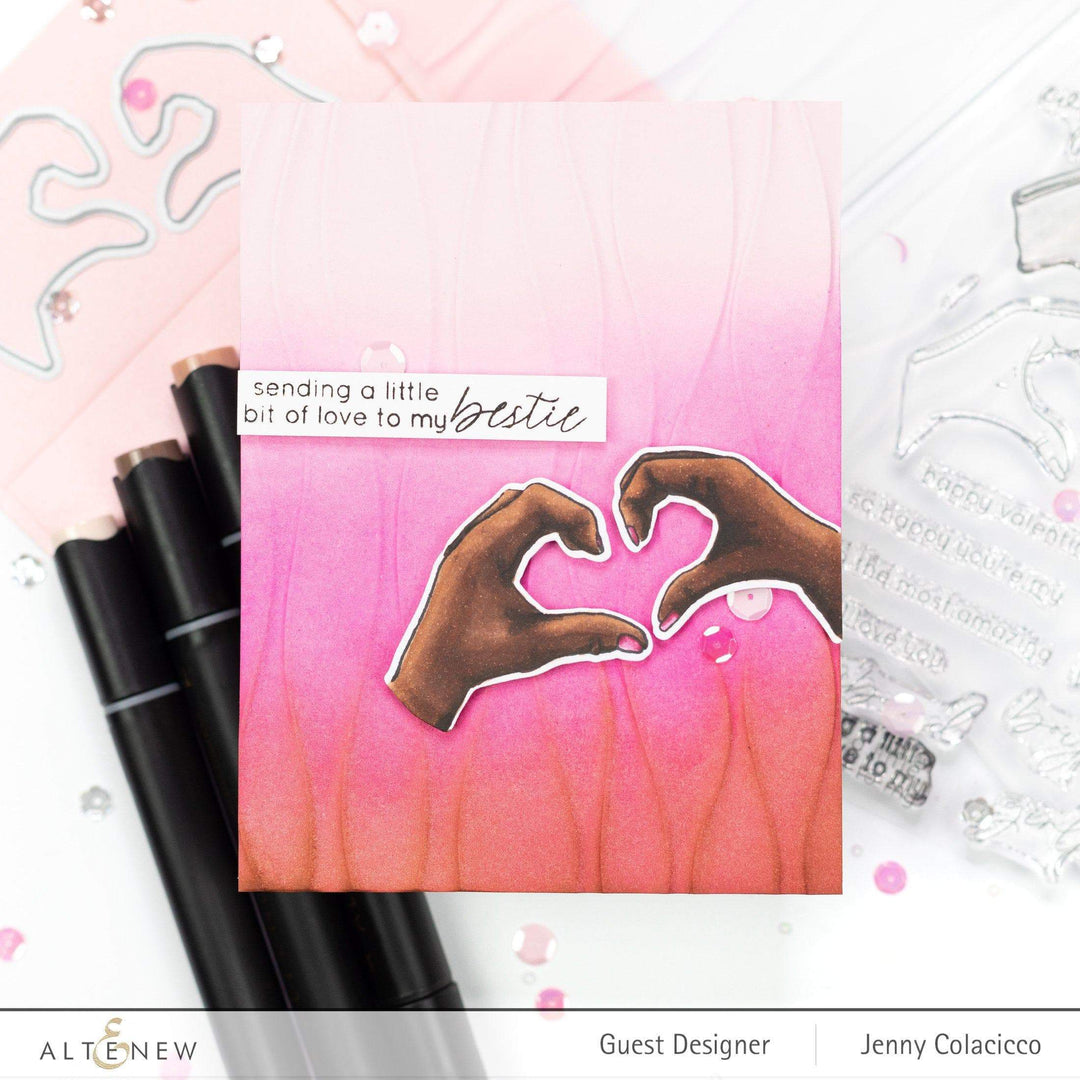 Stamp & Die & Stencil Bundle A Little Bit Of Love