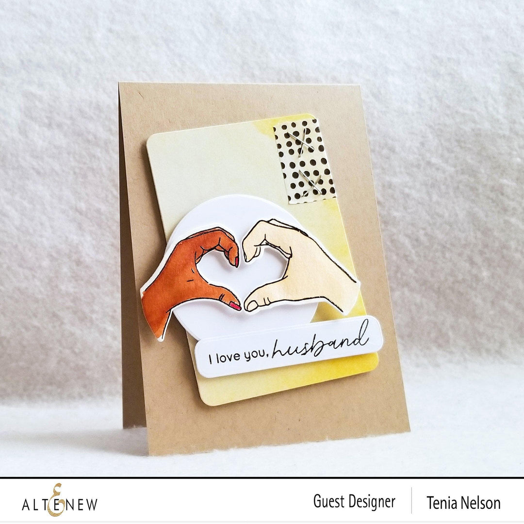 Stamp & Die & Stencil Bundle A Little Bit Of Love