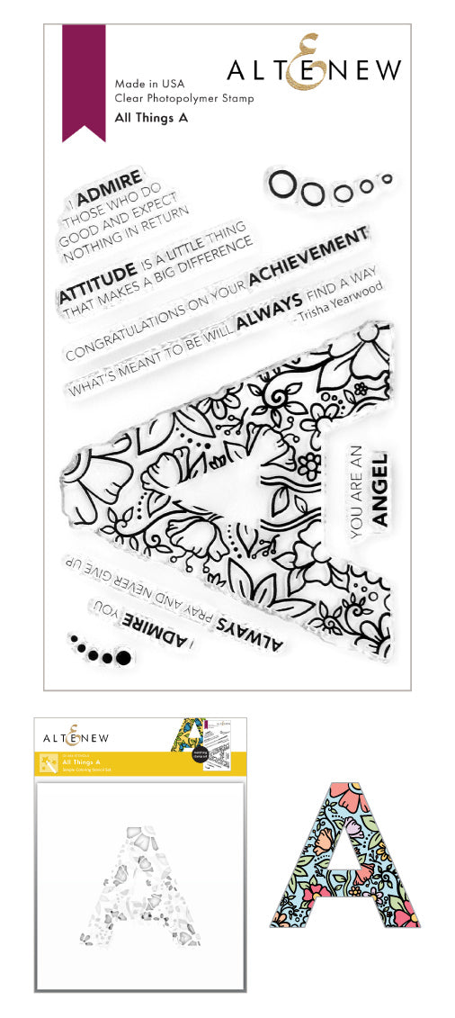 Stamp & Die & Stencil Bundle All Things A