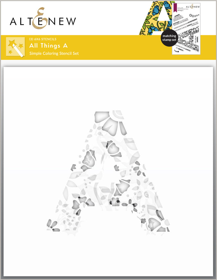 Stamp & Die & Stencil Bundle All Things A