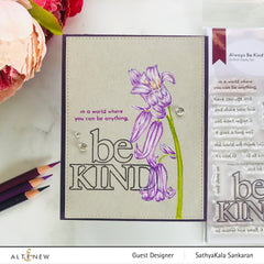 Stamp & Die & Stencil Bundle Always Be Kind