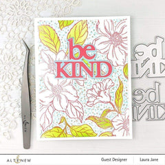 Stamp & Die & Stencil Bundle Always Be Kind