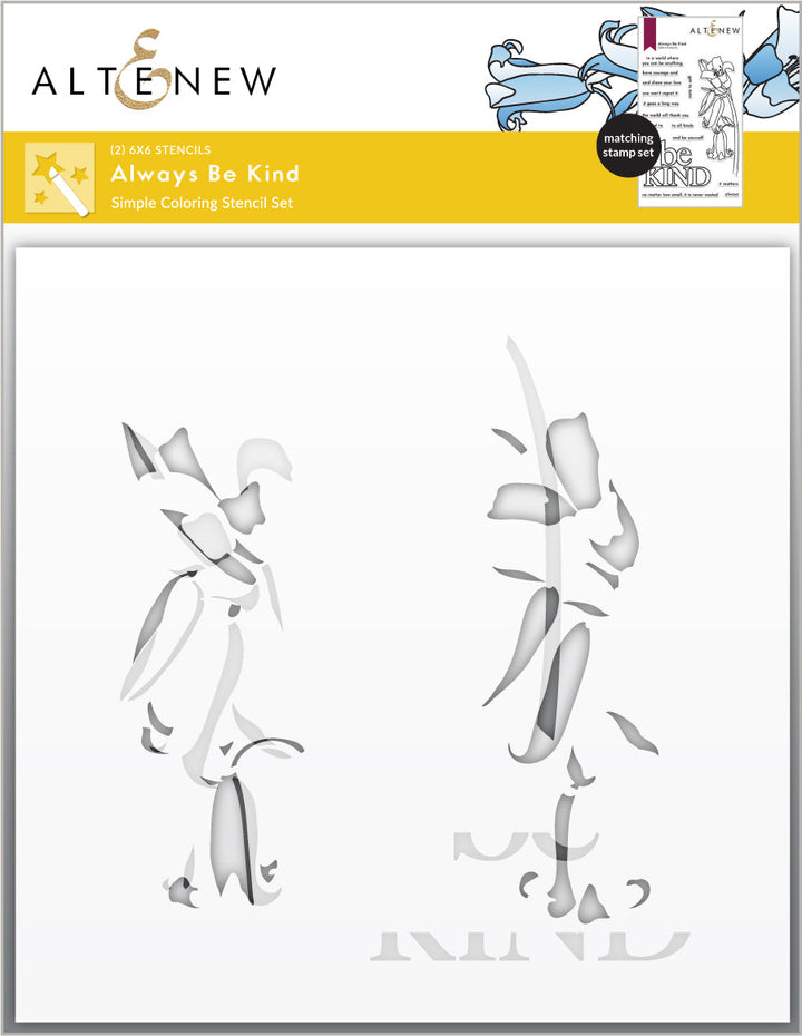 Stamp & Die & Stencil Bundle Always Be Kind