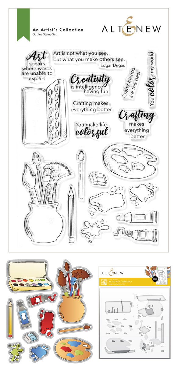 Stamp & Die & Stencil Bundle An Artist's Collection