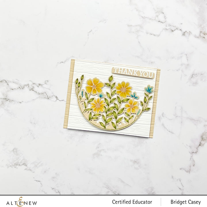 Stamp & Die & Stencil Bundle Arch Of Flowers