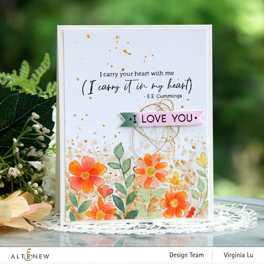Stamp & Die & Stencil Bundle Arch Of Flowers