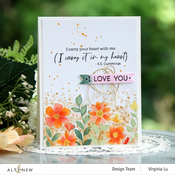 Stamp & Die & Stencil Bundle Arch Of Flowers