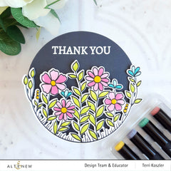 Stamp & Die & Stencil Bundle Arch Of Flowers